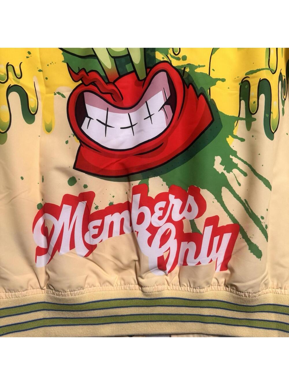 Members Only x Nickelodeon Jacket SpongeBob Rugrats Yellow Bomber Size Large - Picture 6 of 6